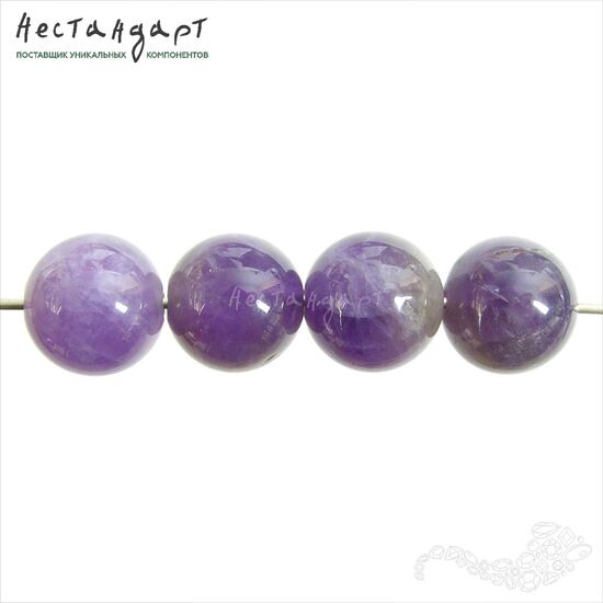 Аметист натуральный гладкий 10 мм