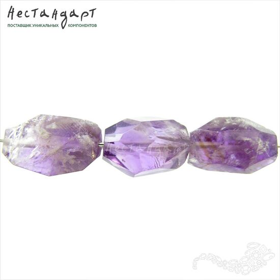Аметист натуральный Geometric Lilac 13-17 мм, изображение 2