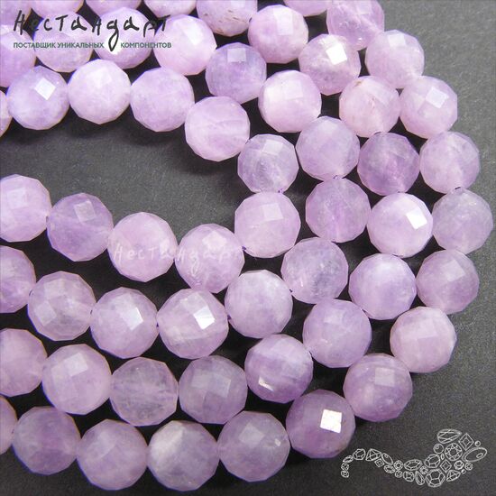 Аметист натуральный с ювелирной огранкой 8 мм (уп.6 шт.), изображение 3