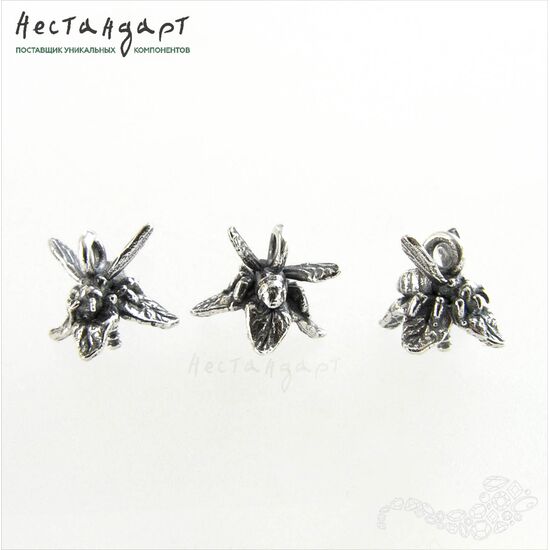 Концевик Flower Bee Sterling Silver 9 мм, изображение 6