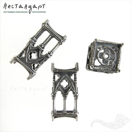 Бусина-концевик Notre Dame Sterling Silver 18,5х9 мм, изображение 5