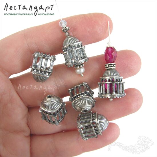 Бусина-концевик Pantheon Sterling Silver 14,5х11 мм, изображение 2