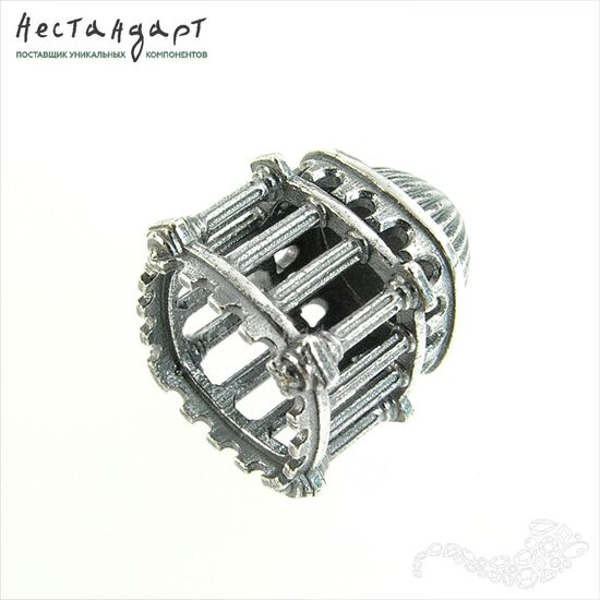 Бусина-концевик Pantheon Sterling Silver 14,5х11 мм, изображение 4