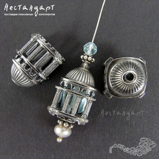 Бусина-концевик Pantheon Sterling Silver 14,5х11 мм, изображение 5