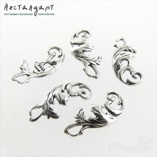 Подвеска-коннектор D'epoca Sterling Silver 15,5х7 мм, изображение 4