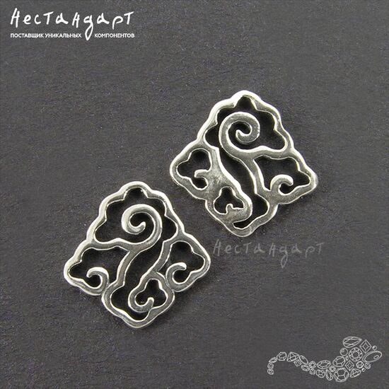 Подвеска-коннектор Chinese Nuage Sterling Silver 11 мм, изображение 4