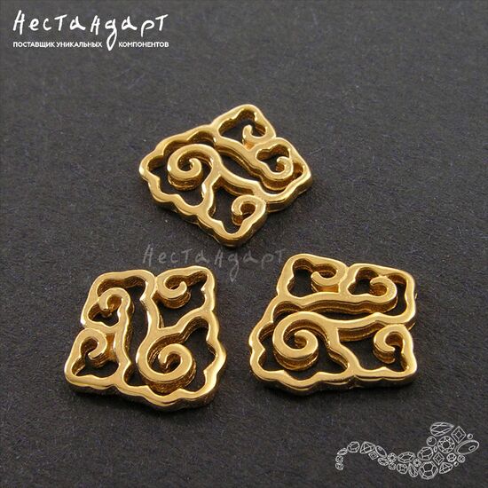 Подвеска-коннектор Chinese Nuage Gold Plated 11 мм