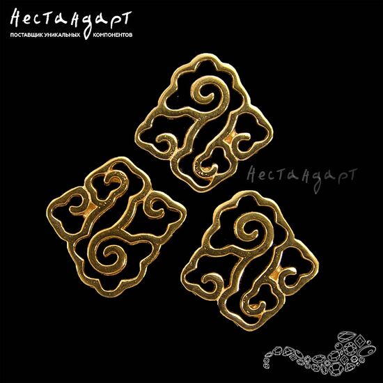 Подвеска-коннектор Chinese Nuage Gold Plated 11 мм, изображение 3