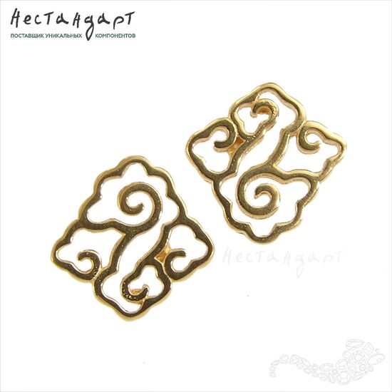 Подвеска-коннектор Chinese Nuage Gold Plated 11 мм, изображение 5