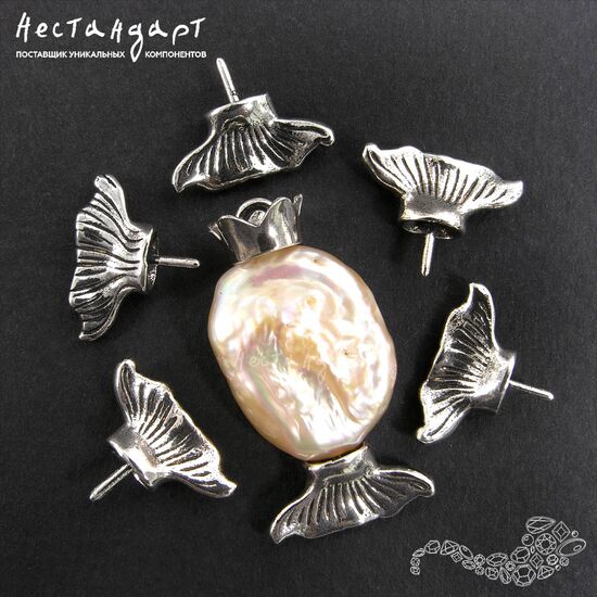 Концевик со штифтом Tail Sterling Silver 12х15 мм, изображение 6