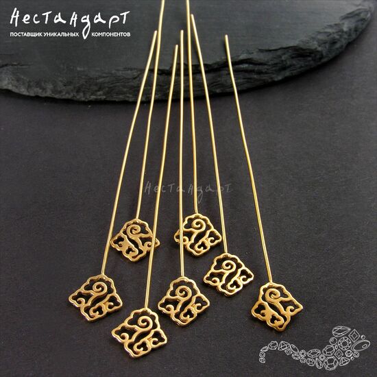 Основа для декорирования Chinese Nuage Vermeil Sterling Silver 90 мм, изображение 3