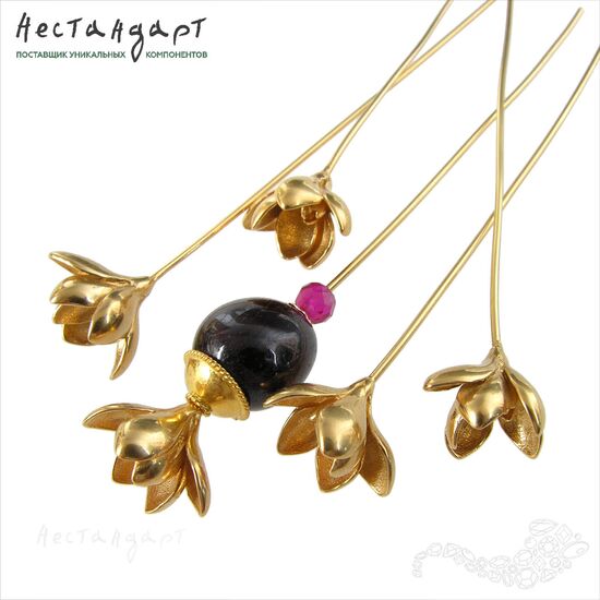 Основа для декорирования Magnolia Vermeil Sterling Silver 92 мм