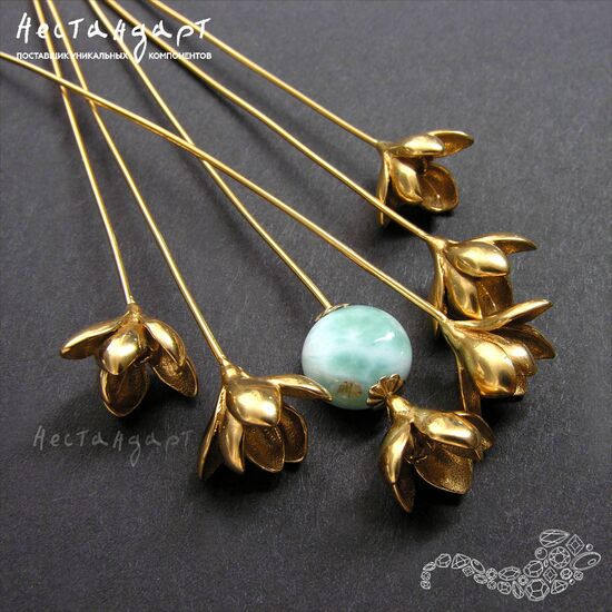 Основа для декорирования Magnolia Vermeil Sterling Silver 92 мм, изображение 3