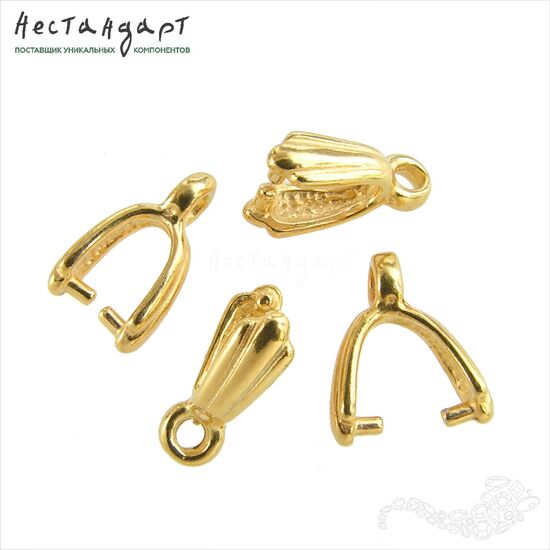 Бейл-держатель для кулона Valve Vermeil Sterling Silver 10х3 мм, изображение 2