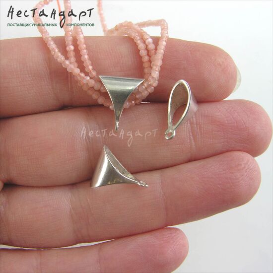 Бейл-держатель для кулона Suprematism Sterling Silver 13х11 мм, изображение 2