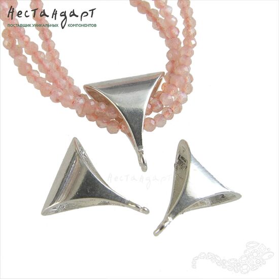 Бейл-держатель для кулона Suprematism Sterling Silver 13х11 мм, изображение 4