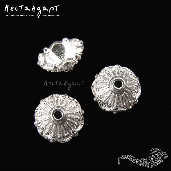 Чашечки для бусин Tunisia Sterling Silver 8х4 мм
