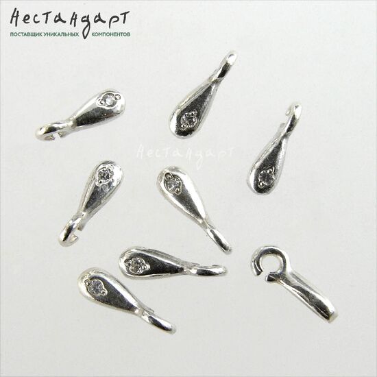 Подвеска Teardrop Sterling Silver 7,5х2,5 мм