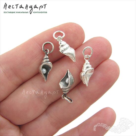 Подвеска Seashell Sterling Silver 16 мм, изображение 2