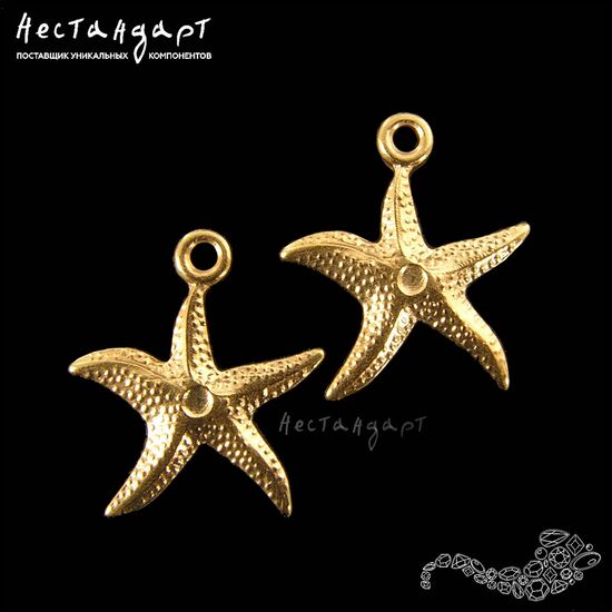 Подвеска Starfish Gold Plated 12,5х11 мм