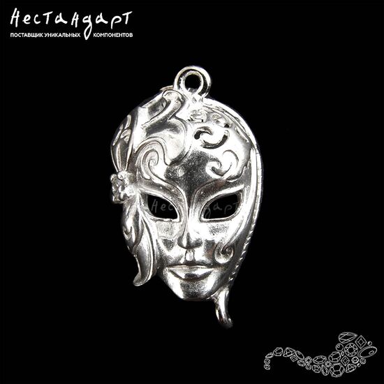 Коннектор Venetian Sterling Silver Rhodium Plated 19х11 мм
