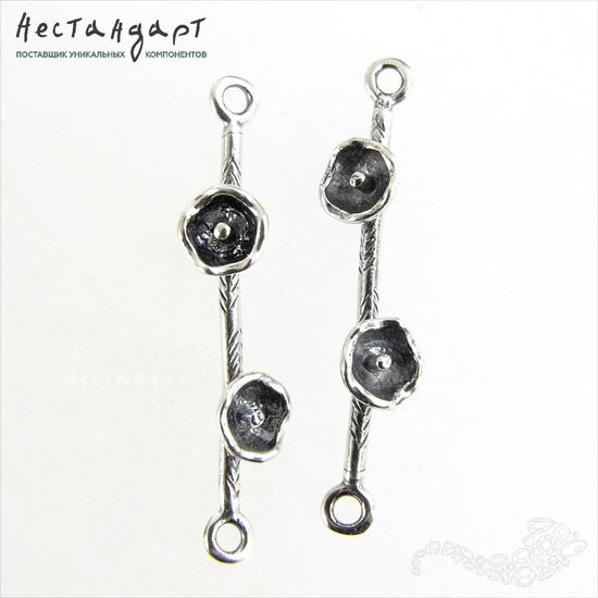 Коннектор Molla Silver Plated 32 мм