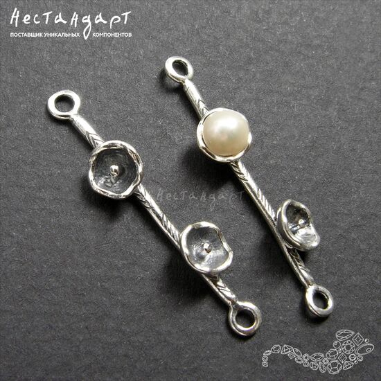 Коннектор Molla Silver Plated 32 мм, изображение 3