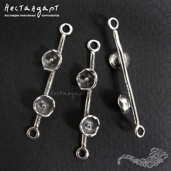 Коннектор Molla Silver Plated 32 мм, изображение 5