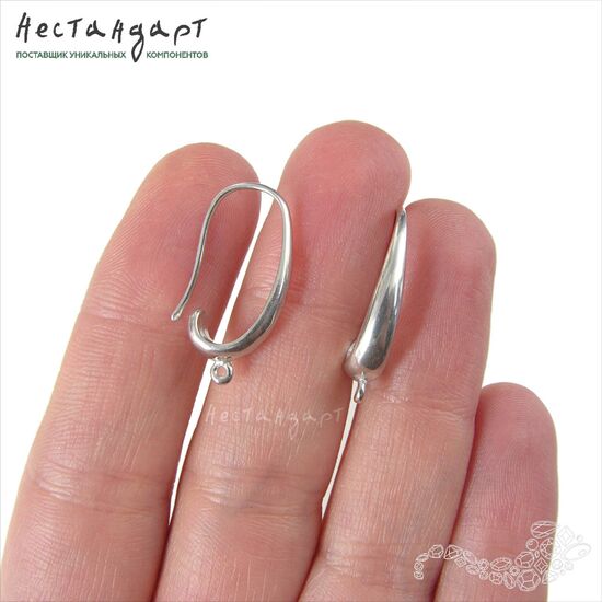 Швензы Autentico Sterling Silver Rhodium Plated 23 мм (пара), изображение 2