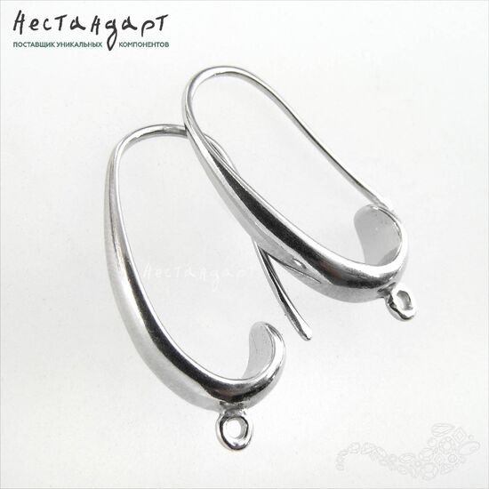 Швензы Autentico Sterling Silver Rhodium Plated 23 мм (пара), изображение 4