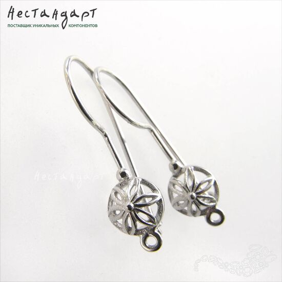 Швензы Fiancee Sterling Silver Rhodium Plated 22 мм (пара)