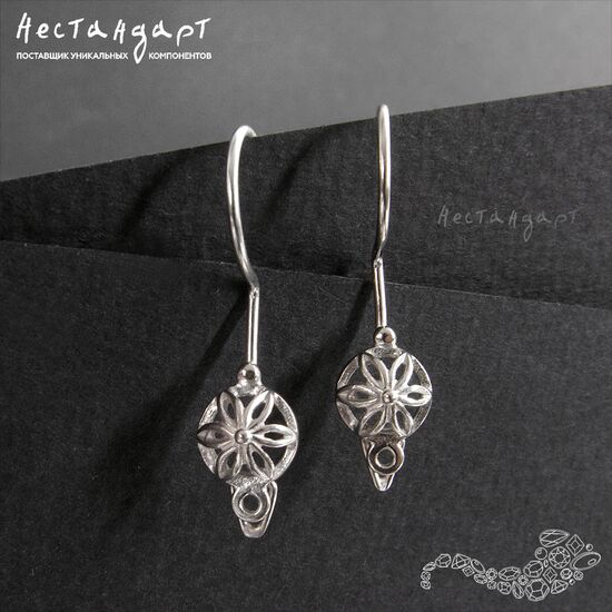 Швензы Fiancee Sterling Silver Rhodium Plated 22 мм (пара), изображение 2