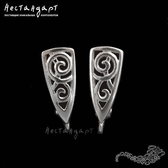 Швензы Vortex Sterling Silver 14х5 мм (пара)