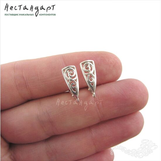 Швензы Vortex Sterling Silver 14х5 мм (пара), изображение 2