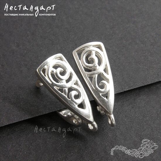 Швензы Vortex Sterling Silver 14х5 мм (пара), изображение 3