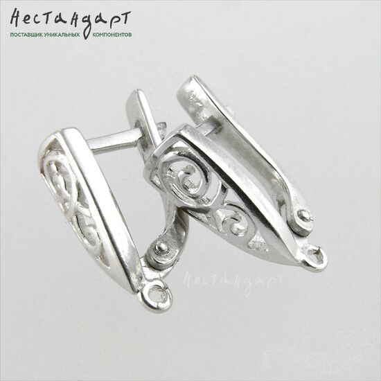 Швензы Vortex Sterling Silver 14х5 мм (пара), изображение 4