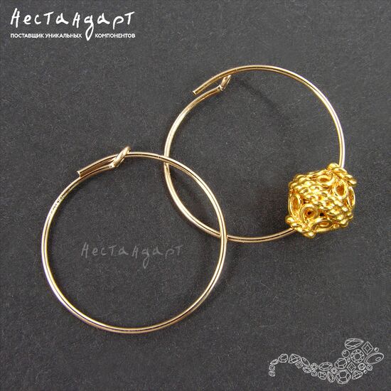 Швензы-кольца Gold Filled 20 мм (пара), изображение 3