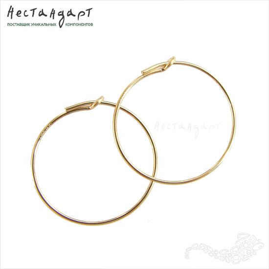 Швензы-кольца Gold Filled 20 мм (пара), изображение 4