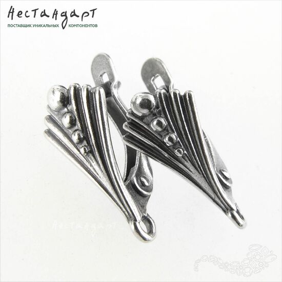 Швензы Clemente Silver Plated 17х8 мм (пара), изображение 5