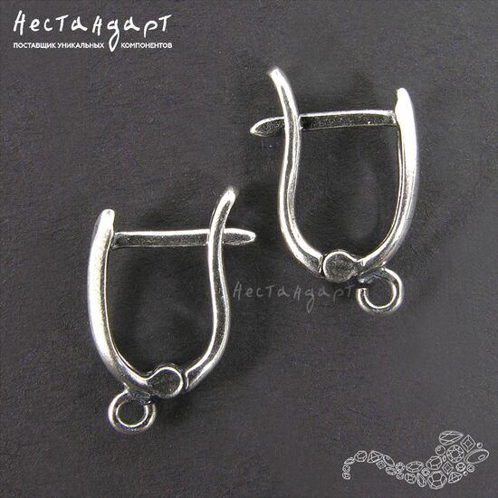 Швензы Tear Silver Plated 15х4 мм (пара), изображение 4