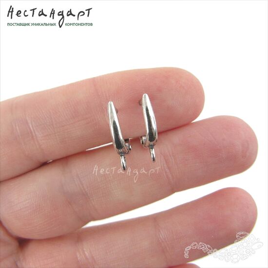 Швензы Flexure Silver Plated 15х2 мм (пара), изображение 2