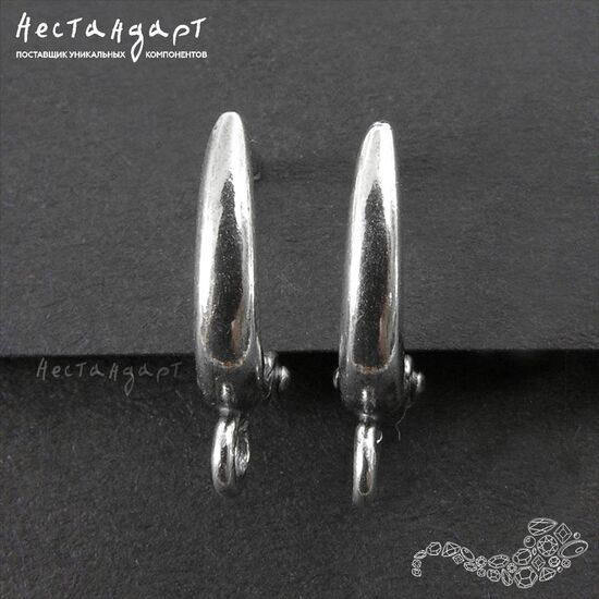 Швензы Flexure Silver Plated 15х2 мм (пара), изображение 3