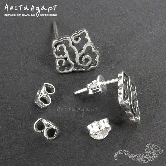 Стопперы-заглушки Sterling Silver 5 мм (пара)