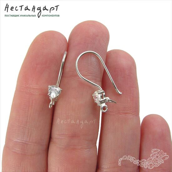 Швензы Ice Heart Sterling Silver 19 мм (пара), изображение 2