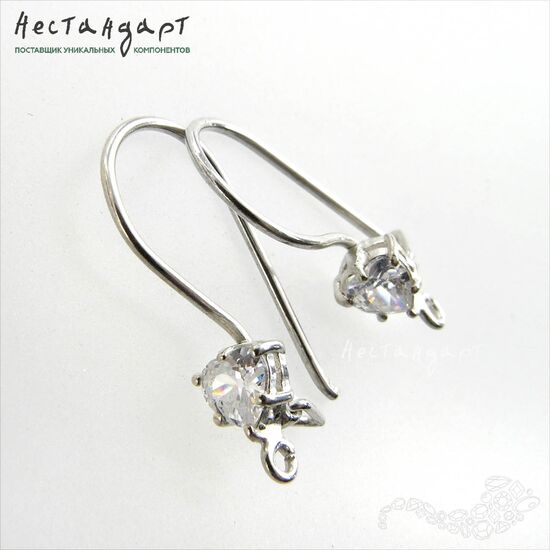 Швензы Ice Heart Sterling Silver 19 мм (пара), изображение 3