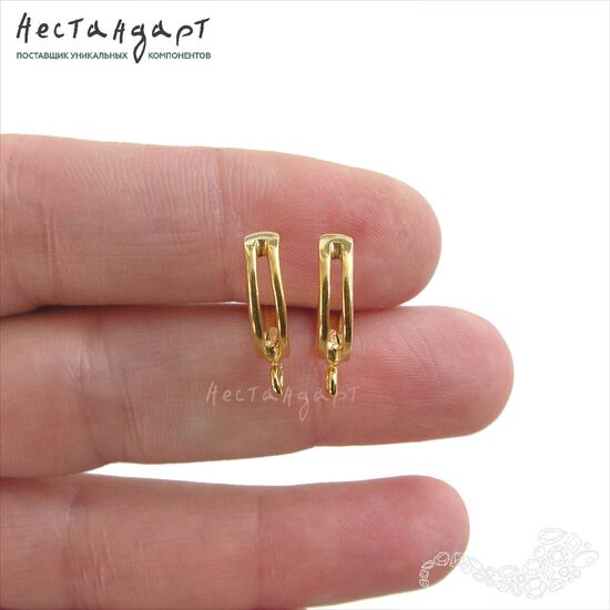 Швензы Parallel Gold Plated 16х4 мм (пара), изображение 2