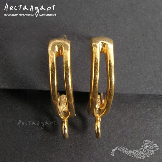 Швензы Parallel Gold Plated 16х4 мм (пара), изображение 3