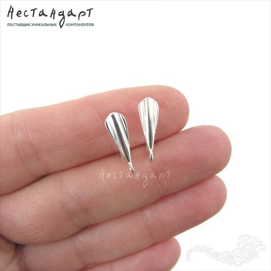 Швензы Dune Sterling Silver 15х5 мм (пара), изображение 2