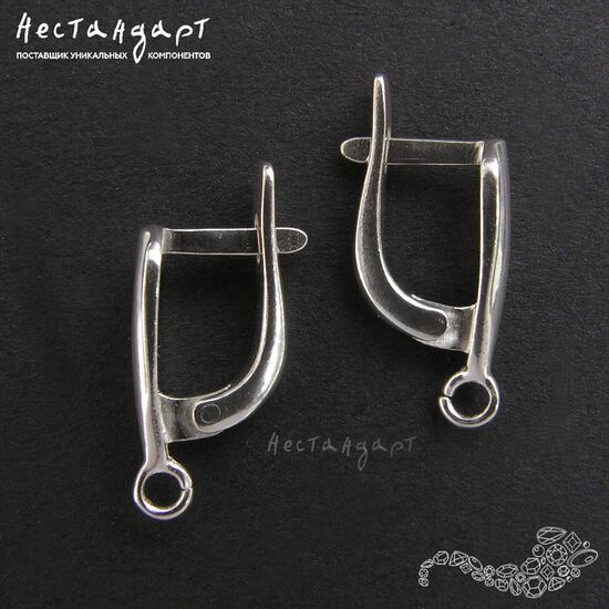 Швензы Dune Sterling Silver 15х5 мм (пара), изображение 3