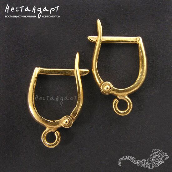 Швензы Flexure Gold Plated 15х2 мм (пара), изображение 5